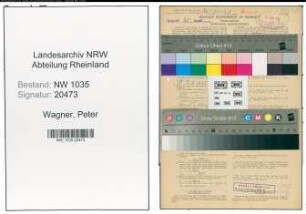 Entnazifizierung Peter Wagner , geb. 14.06.1894 (Steiger)