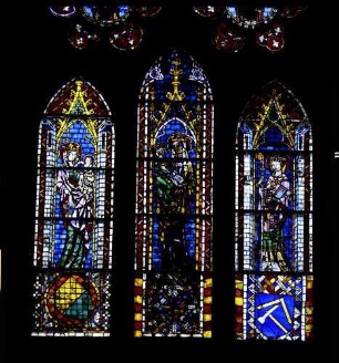 Freiburg: Freiburger Münster, Glasfenster, Innung der Baumeister