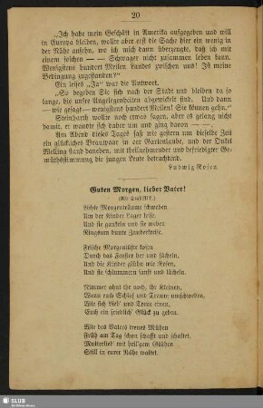 Guten Morgen, lieber Vater! : Novelle