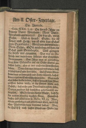 Am II. Oster-Feyertage.