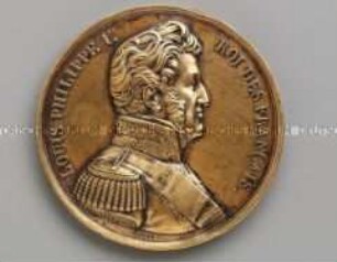 Frankreich, Medaille auf Louis Philippe I. und die belgische Unabhängigkeit