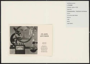 100 Jahre Lette-Verein. Postkartenedition. Motiv Technische Fachschule.