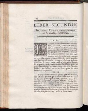 Liber Secundus De ratione Venarum excoquendarum in fornacibus vulgaribus