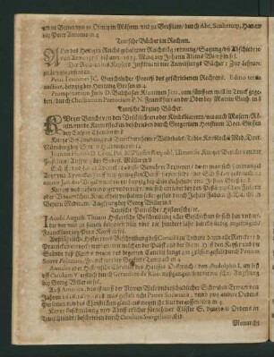 Teutsche Politische/ Historische/ etc.