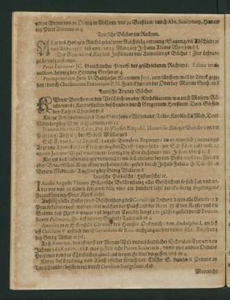 Teutsche Politische/ Historische/ etc.