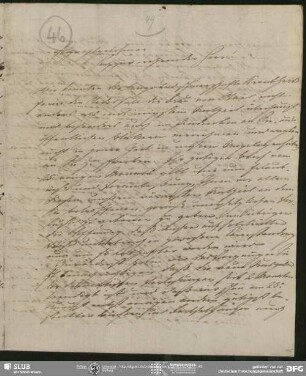Eigenh. Brief mit Rechnung Nr.47 von Buchhandel und Verlag Mohr & Winter  an August Wilhelm von Schlegel, Heidelberg, 23.10.1817