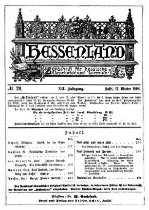 No. 20, 17. Oktober 1898