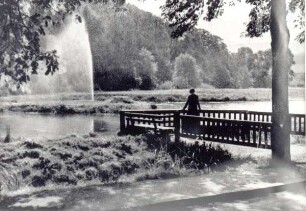 Inselwiese mit Fontäne. Detmold