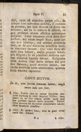 55-65, Caput Sextum. De iis, quae speciem Simoniae habent, reapse tamen talia non sunt.