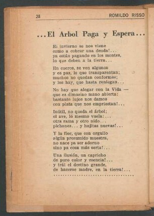 ...El árbol paga y espera...