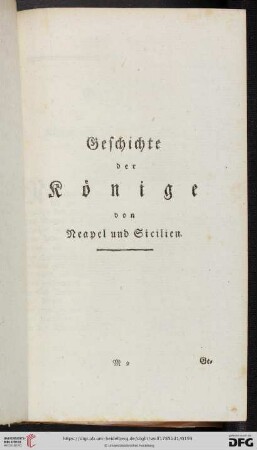Geschichte der Könige von Neapel und Sicilien