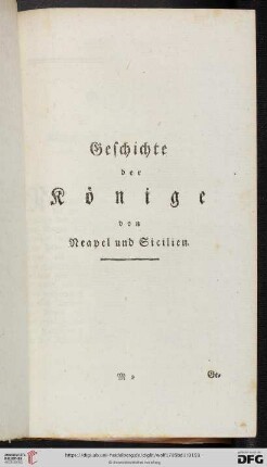 Geschichte der Könige von Neapel und Sicilien
