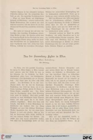 Aus der Sammlung Figdor in Wien