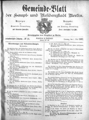 1892,18: No. 18, 1. Mai 1892