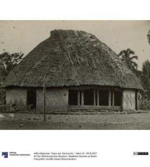 "Haus auf Samoa-Ins."