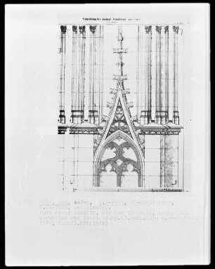 Kölner Dom, Nordwest-Turm, nordöstlicher Eckpfeiler, erstes Geschoss