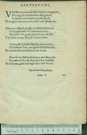 Eer-Ghedicht