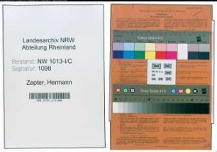 Entnazifizierung Hermann Zepter , geb. 28.07.1914 (Ofensetzer)