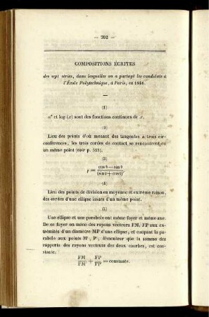Compositions écrites.