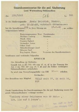 Fretz, Heinrich
