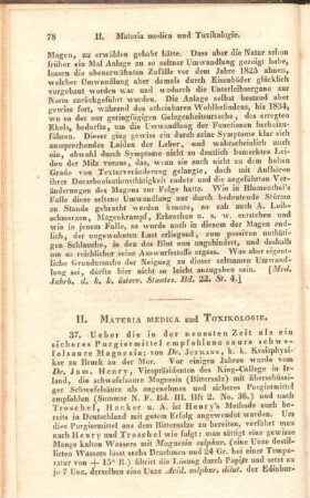 II. Materia medica und Toxikologie.