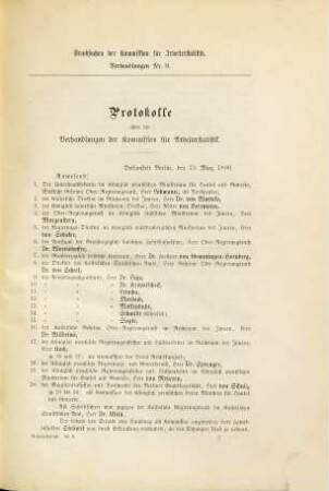 Drucksachen der Kommission für Arbeiterstatistik, 9
