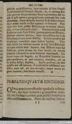 Praefatio Quartae Editionis
