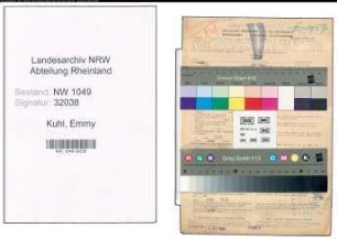 Entnazifizierung Emmy Kuhl , geb. 05.06.1901 (Steuerberaterin)