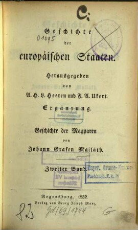 Geschichte der Magyaren, 2