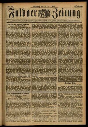 Ausgabe vom Mittwoch, den 20. Juli 1892.