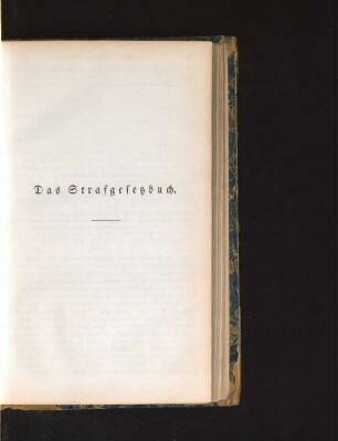 Das Strafgesetzbuch