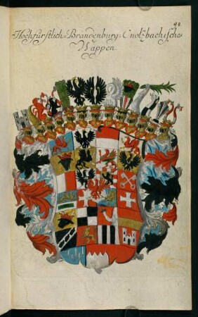 98, Wappen der Marggrafen von Brandenburg-Anspach
