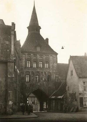 Stralsund. Kütertor (1446). Stadtseite
