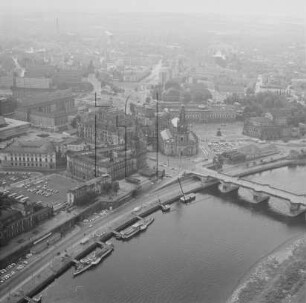 Innere Altstadt von Dresden : Blickrichtung Südwesten