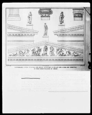Berlin, Schauspielhaus, Gendarmenmarkt, Details des Giebels