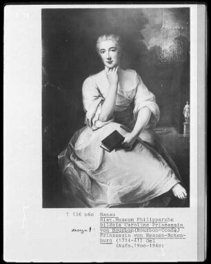 Bildnis der Karoline, Prinzessin von Bourbon-Condé und Prinzessin von Hessen-Rotenburg