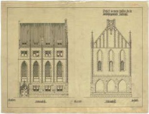 Billing, Hermann; Karlsruhe, Karlstr. 49 b; Saalbau für Methodistengemeinde - Fassade Front (Teilansicht)
