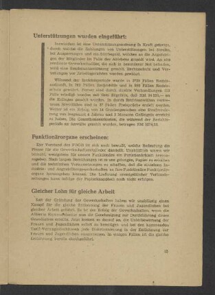 Gleicher Lohn für gleiche Arbeit