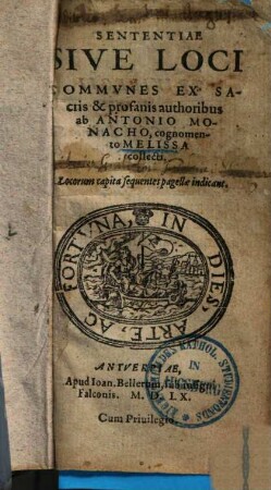 Sententiae Sive Loci Commvnes
