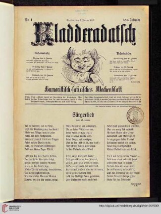 Hefte 1-4, Januar 1912