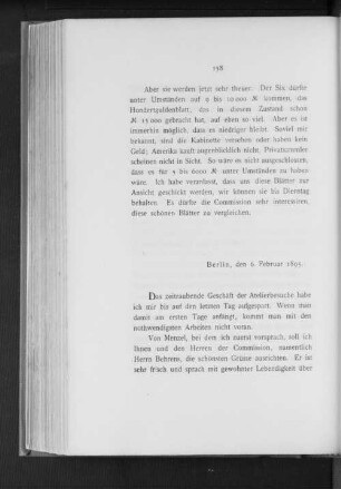 Berlin, den 6. Februar 1895.
