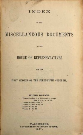 House documents. [299,1.] 1876/77 = Congress 45, Sess. 1