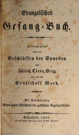 Evangelisches Gesang-Buch