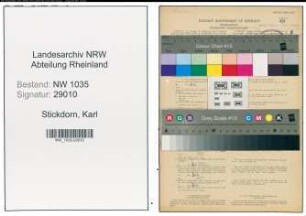Entnazifizierung Karl Stickdorn , geb. 05.06.1911 (Kuechenleiter)