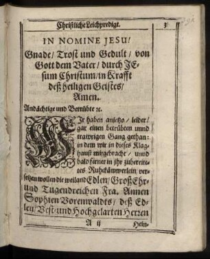 Christliche Leichpredigt