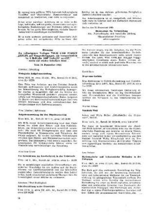 Hinweise des volkseigenen Verlages VOLK UND WISSEN BERLIN auf Neuerscheinungen, die voraussichtlich im I. Halbjahr 1966 vorliegen werden, sowie auf wieder lieferbare Titel : 20. Dezember 1965