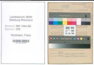 Entnazifizierung Franz Wortmann , geb. 15.03.1901 (Stadtarbeiter)