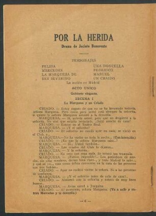 Por la herida : drama