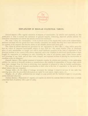 Explanation of regular statistical tables