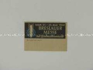 Vignette zur Breslauer Messe 1941